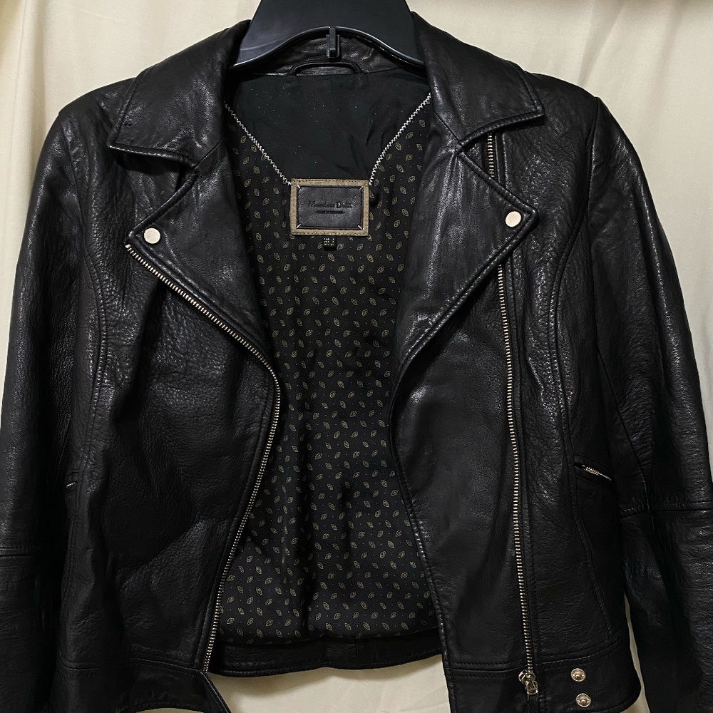 Massimo Dutti Leather Jacket